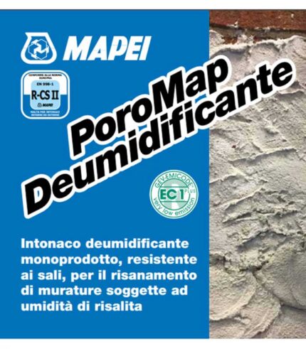 specifica poromap deumidificante