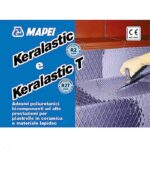 volantino con esempio di applicazione dei prodotti mapei keralastic e keralastic t
