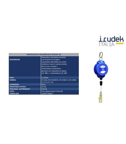 anticaduta retrattile sekurblock