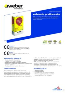 Malta fibrorinforzata Webermix Pratico Extra - immagine 3