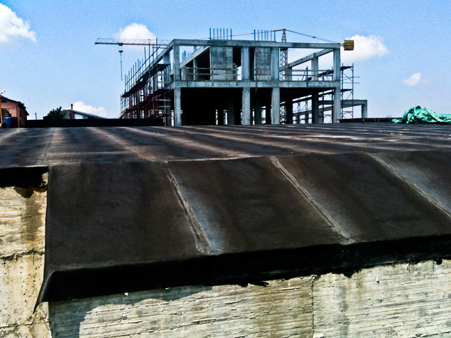 Copertura capannone con membrana bituminosa POLYGLASS